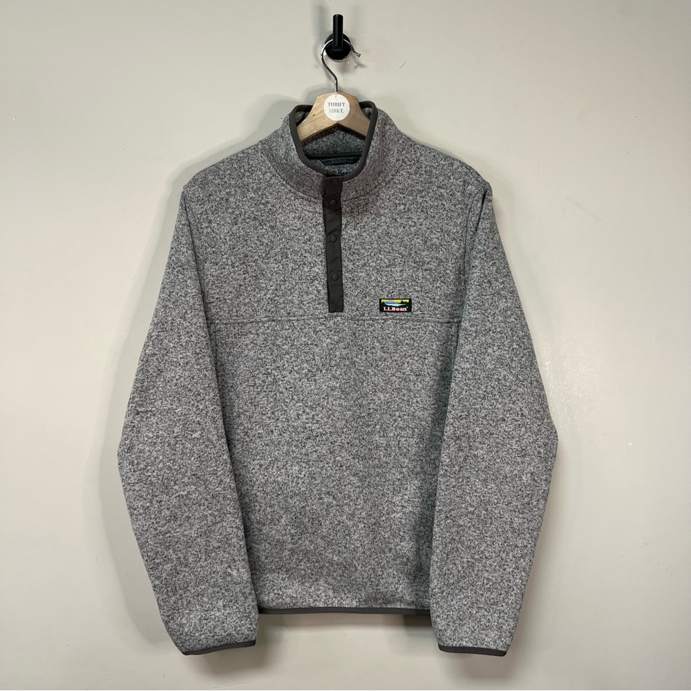 L.L. Bean Gray Fleece Pullover